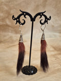 Mink Tail Earrings